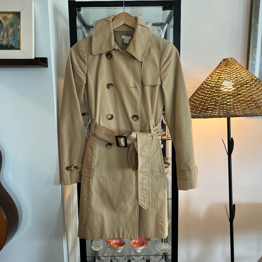 J. Crew Tan Trench Coat
